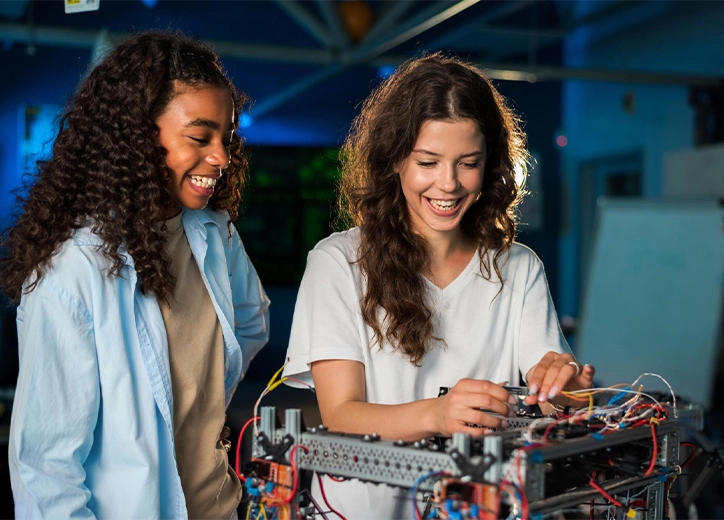 Two Female working together